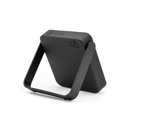 Caixa de som portátil em plástico ABS 100% reciclado (100% rABS) com proteção à prova d'água IPX7