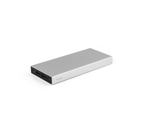 Bateria portátil em alumínio 100% reciclado e bateria em lítio 10'000 mAh