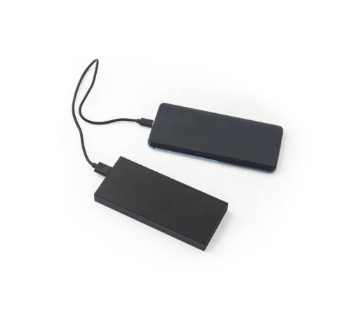 Bateria portátil em alumínio 100% reciclado e bateria em lítio 5'000 mAh