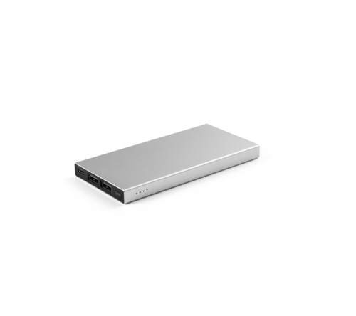 Bateria portátil em alumínio 100% reciclado e bateria em lítio 5'000 mAh