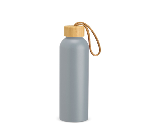 Garrafa squeeze em alumínio com tampa de bambu 800ml