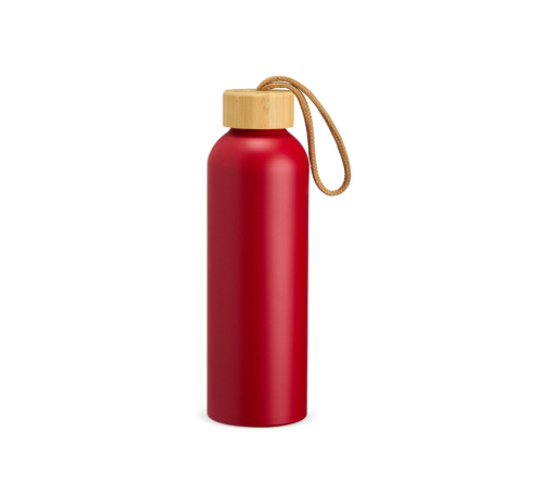 Garrafa squeeze em alumínio com tampa de bambu 800ml