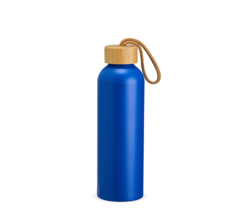 Garrafa squeeze em alumínio com tampa de bambu 800ml