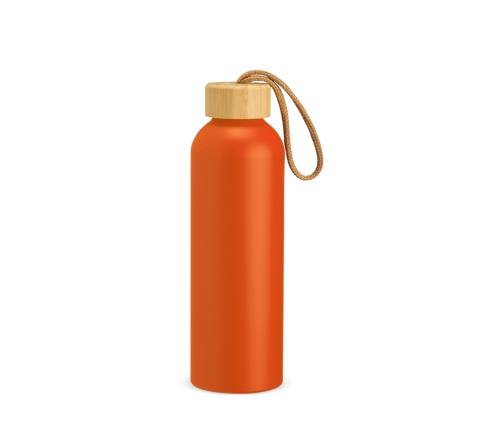 Garrafa squeeze em alumínio com tampa de bambu 800ml