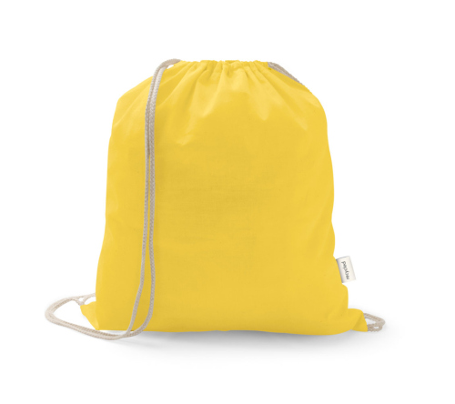 Sacola tipo mochila Saco em 70% algodão reciclado e 30% poliéster reciclado (140 g/m²) sem tingimento