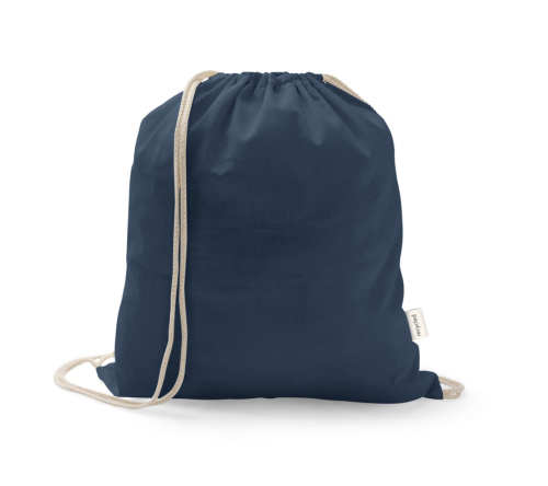Sacola tipo mochila Saco em 70% algodão reciclado e 30% poliéster reciclado (140 g/m²) sem tingimento
