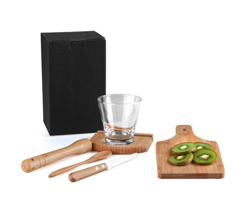Kit para Caipirinha em Bambu Ibiza - 0,35 L - 6 Pçs