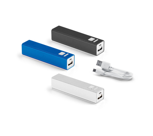 Bateria portátil em alumínio 2'200 mAh