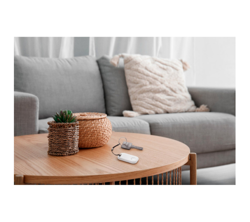 Localizador sem fios com design compacto e leve em ABS 100% reciclado
