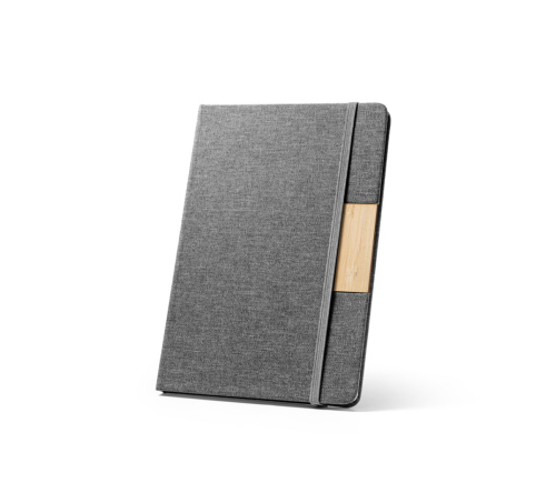Blco A5 capa em rPET, 80 folhas pautadas 146 x 210 mm