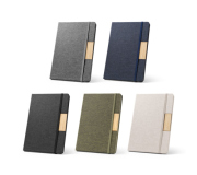   Blco A5 capa em rPET, 80 folhas pautadas 146 x 210 mm
