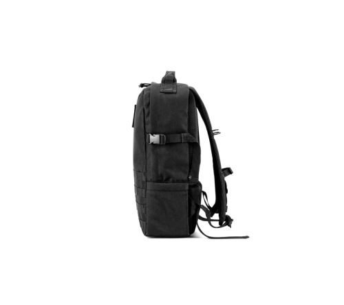 Mochila estilo militar em poliéster reciclado 600D, de alta densidade, com bolso para notebook 17'3