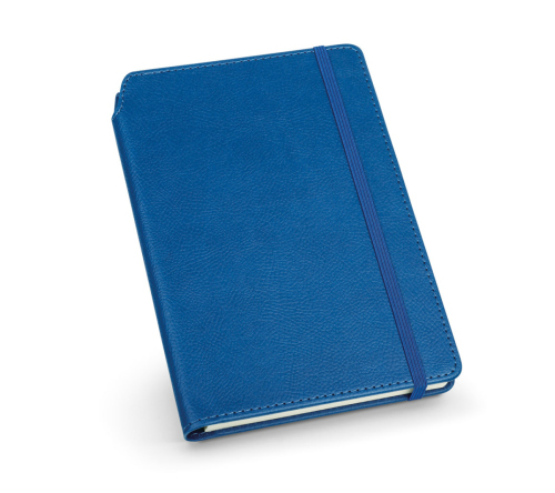 Blco caderno A5 em c.sintético ,96 folhas pautadas. 140 x 210 mm