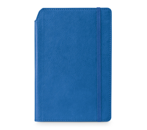 Blco caderno A5 em c.sintético ,96 folhas pautadas. 140 x 210 mm