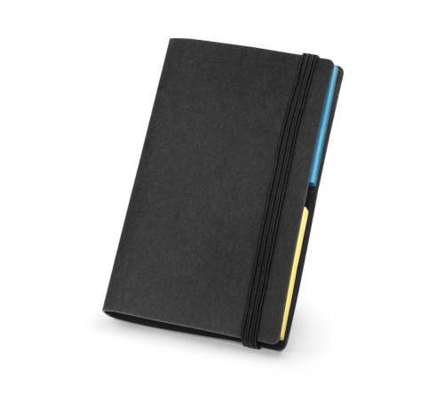 Bloco porta cartões em kraft reciclado com elástico 104 x 65 x 5 mm