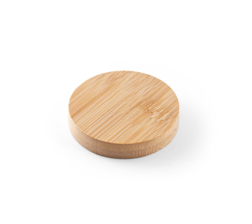 Porta copos em bambu com abridor e parte magnética