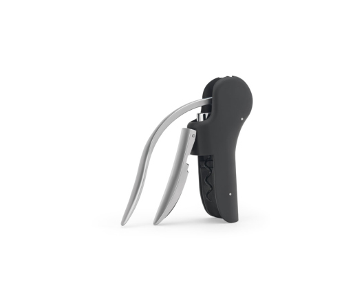 Saca-rolhas em plástico ABS e zinco com alavanca automática para abertura fácil