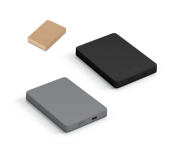 Tecnologia Power bank personalizado Bateria portátil em plástico ABS 100% reciclado com acabamento em mate 10'000 mAh