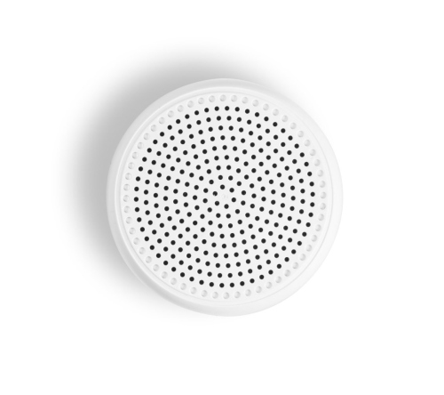 Caixa de som portátil em ABS 100% reciclado com faixa LED exterio