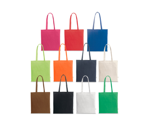 Sacola ecológica 70% algodão reciclado e 30% poliéster reciclado (180 g/m² 380 x 420 mm)