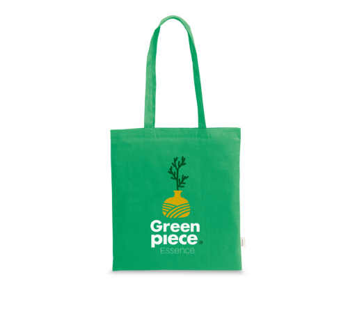 Sacola ecológica 70% algodão reciclado e 30% poliéster reciclado (180 g/m² 380 x 420 mm)