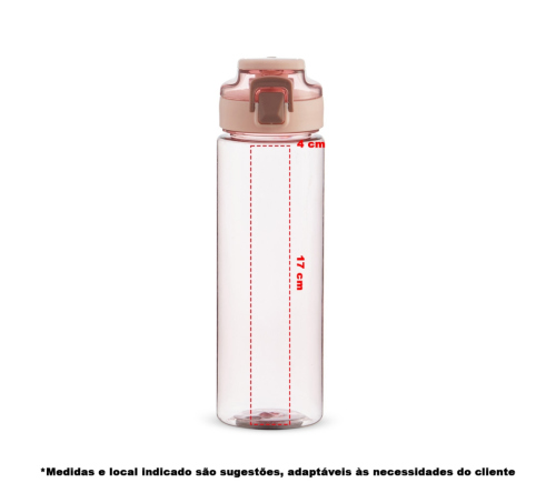 Garrafa squeeze Plastico 700ml 
